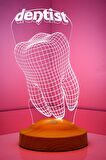 Sevgilambası Diş Doktoru hediyesi Dentist 3d led lamba