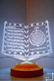 Sevgilambası 3D Değerli Öğretmenim Hediyesi Kuran-ı Kerim Led Lamba