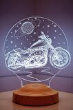 Sevgilambası 3D Motorsiklet Chopper Led Lamba