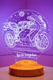 Sevgilambası 3D İyi ki Doğdun Motor Racing Led Lamba