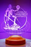 Sevgilambası 3D Star Wars Hediyesi Darth Vader 3 boyutlu Led Lamba
