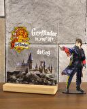 Sevgilambası Harry Potter Hediyesi Hogwarts Gryffindor Binası Şeffaf Tablo
