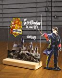Sevgilambası Harry Potter Hediyesi Hogwarts Gryffindor Binası Şeffaf Tablo