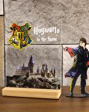 Sevgilambası Fotoğraflı Harry Potter Hogwarts Hediyesi Hediye Paketli Şeffaf Çerçeve