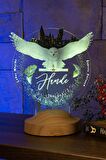 Sevgilambası Harry Potter Hogwarts Hedwig 3D Led Lamba, Hediye Baykuş Gece Lambası