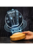 Tardis Desenli Gece Lambası, Doctor Who Hediye, Zaman Yolcusu Telefon Kulübesi, Timelord