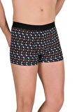 Berrak 4480 Erkek Likralı Desenli Boxer