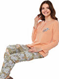 Alperi 79450 Kadın Kışlık Düğmeli Pijama Takım