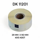 EcotagPlus Brother DK 11201 Etiket 29 mm x 90 mm - 6 X 400 Adet - 11201 + Tutucu