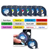 Dymo Letratag Etiket Yazcı ve 10 Adet EcotagPlus Şerit Etiket 12 mm x 4 mt Plastik Yeşil