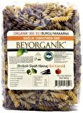 Beyorganik Organik Sebzeli Burgu Makarna Siyah Havuç-Brokoli-Balkabağı 480gr