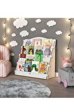 Lucky Montessori Ahşap Çocuk Odası 4 Raflı Kitaplık