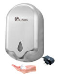 Okinox Paslanmaz Fotoselli Köpük Sabun Dispenseri. Elektrikli, Pilli Doldurulabilir. 1100ml. 999276