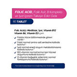 Iyot, Vitamin B6 Ve B12 (metilkobalamin) Folik Asit Içeren Takviye Edici Gıda 90 Kapsül