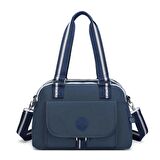 Krinkıl Kumaş Kadın Omuz Çantası Smart Bags 1122 Lacivert