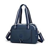Krinkıl Kumaş Kadın Omuz Çantası Smart Bags 1122 Lacivert