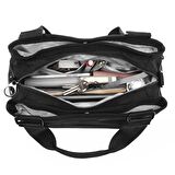 Nano Metalik Kumaş Kadın Omuz Çantası Smart Bags 1125 Siyah
