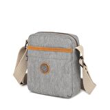 Kırçıllı Gri Kumaş Kadın Postacı Çantası Smart Bags 3089