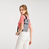 Kırçıllı Gri Kumaş Kadın Bodybag Çantası Smart Bags 3097