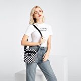 SMART BAGS SMBYB3089-5146 SİYAH/BEYAZ UNISEX ÇAPRAZ ÇANTA