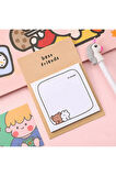 Arkadaş Ayıcıklar Temalı Renkli Not Seti • Post-it • Sticky Note (GGK-MBW042)