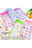Mavi Temalı Wax 3D Pul Sticker Seti • Bullet Journal (GGK-DF026)