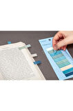 Okyanus 10 Renkli Cetvelli Şeffaf Pet Index • Index Sticker • Post-it • Sticky Note (GGK-P006)