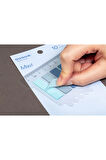 Mavi 10 Renkli Cetvelli Şeffaf Pet Index • Index Sticker • Post-it • Sticky Note (GGK-P008)