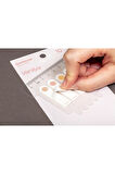 Vanilya 10 Renkli Cetvelli Şeffaf Pet Index • Index Sticker • Post-it • Sticky Note (GGK-P012)
