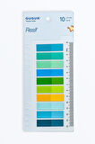 Resif 10 Renkli Cetvelli Şeffaf Pet Index • Index Sticker • Post-it • Sticky Note (GGK-P019)