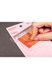 Tutku 10 Renkli Cetvelli Şeffaf Pet Index • Index Sticker • Post-it • Sticky Note (GGK-P021)