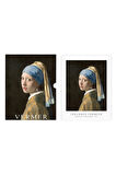 Girl With A Pearl Earring, Özel Tasarım Kılıflı, A4 Poster