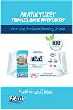 Pratik Yüzey Temizlik Havlusu Beyaz Sirkeli Sabun Kokulu 2 X 100 (TOPLAM 200 YAPRAK)