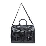 Th 2THCW2021166 Siyah Fermuarlı Erkek Duffle Bag
