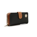 TH Bags  Kadın Cüzdan & Kartlık TH-YK15007 SİYAH- TABA