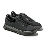 Erkek Sneaker KA-E2924 John May SIYAH MAT+SIYAH KIRISIK