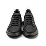 Erkek Sneaker KA-E2924 John May SIYAH MAT+SIYAH KIRISIK