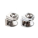 METAL CAM RAF TUTUCU DÜZ  NİKEL (5 ADET )