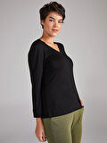 V Yaka Truvakar Kol T-Shirt 00018