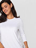 Yuvarlak Yaka Uzun Kol T-Shirt 00013