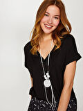 Önü Örme Arkası Dokuma Bluz 00079