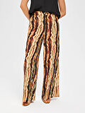 Batik Desen Wıde Leg Viskon Pantolon 67485
