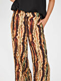 Batik Desen Wıde Leg Viskon Pantolon 67485