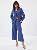 Yanları Yırtmaçlı Modallı Comfort Fit Capri 68213