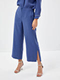 Yanları Yırtmaçlı Modallı Comfort Fit Capri 68213