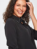 Taş Detaylı Gizli Patlı Tunik 69598