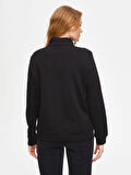 Faik Sönmez Taş Şerit Detaylı Fermuarlı Kadın Sweatshirt 69507