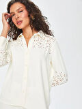 Delik İşli Uzun Kollu Şık Gömlek 69298