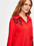 Paisley Boncuk Nakışlı Gömlek 69310