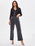 Simli Straıght Fıt Örme Pantolon 69479